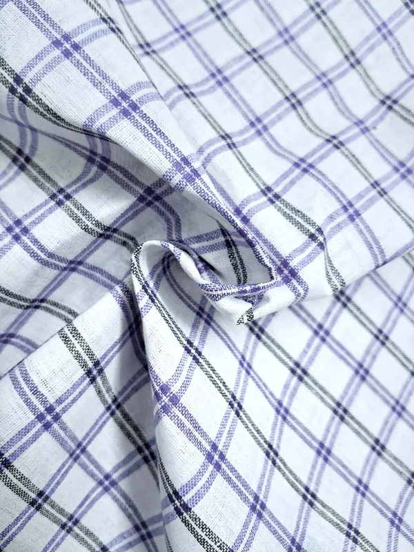 White_checks_Pure_Cotton_Men's_Kurta_Shirts_&others