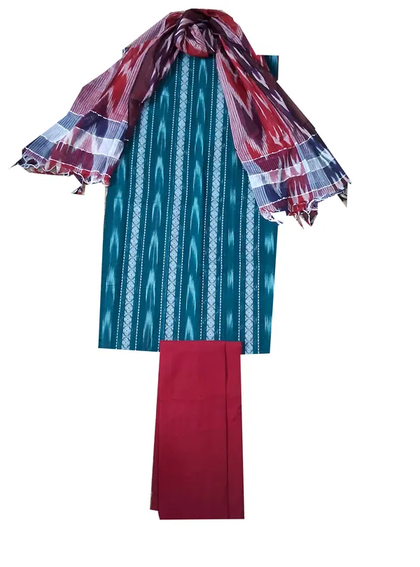 Green_Cotton_Churidar_Pieces_|_With_Katki_Designs
