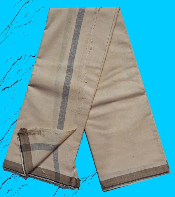 Dhoti_Chaddar_Or_Khes_For_Boys__|_Specially_For_Religious_Purposes_Width_48_inches_dhoti_length_4_meter_&__ANGAVASTRA_3_meter