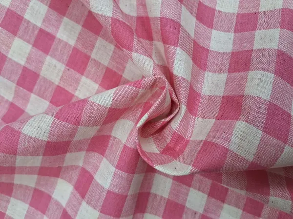 Pink_&_White_Pure_Cotton_Men's_Kurta_Shirts_&_Women's_Kurti_And_Other_Dress_Material