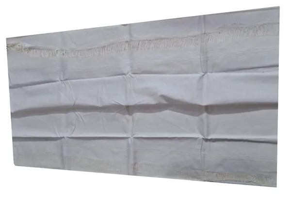 White_Cotton_Uttario_Angavastra_For_Reception_Purpose_LENGTH_2.5_METER_&_WIDTH_48_INCHES
