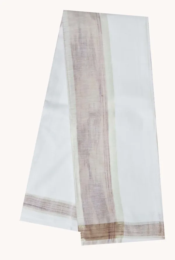 Dhoti_Chaddar_or_Khes_with_zari_yarn_border__for_men_specially_for___Religious_purpose