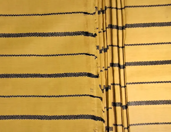YELLOW_AND_BLACK_COLOUR_Pure_Cotton_Stripes_Handloom__Men'S_Kurta_Shirts__Dress_Material