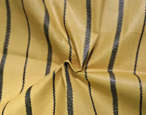 YELLOW_AND_BLACK_COLOUR_Pure_Cotton_Stripes_Handloom__Men'S_Kurta_Shirts__Dress_Material