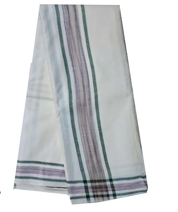 Dhoti_Chaddar_or_Khes_with_zari_yarn_border__for_men_specially_for___Religious_purpose