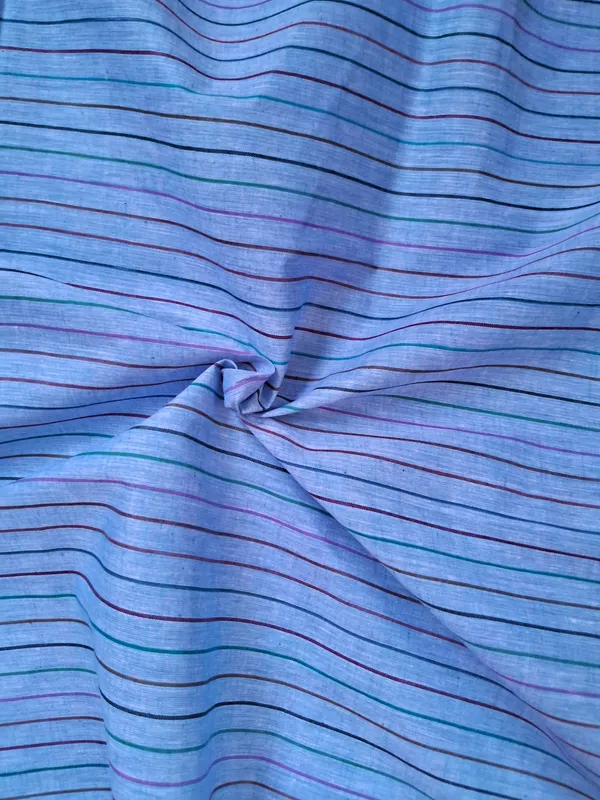 Blue_colour_Pure_Cotton_stripes_Men'S_Kurta_Shirts__Dress_Material