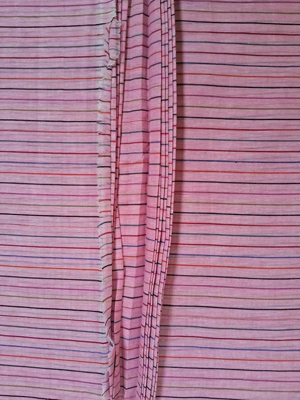 pink_colour_Pure_Cotton_stripes_Men'S_Kurta_Shirts__Dress_Material