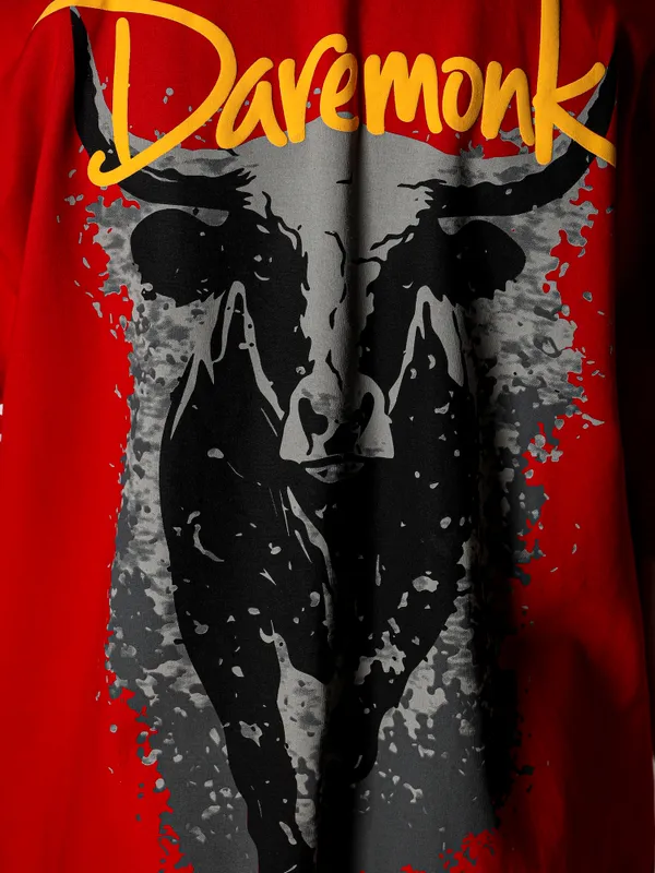 BULL_CHALLENGER__Premium_Unisex_Oversized_Street_Style_Boxyfit_Terry_Cotton_T-Shirt