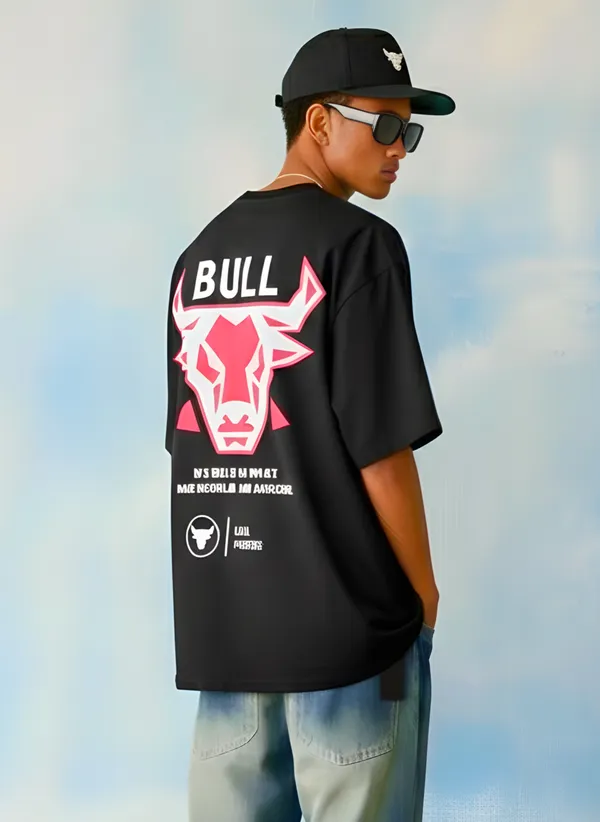 THE_BULL_Premium_Unisex_Oversized_Street_Style_Boxyfit_Terry_Cotton_T-Shirt
