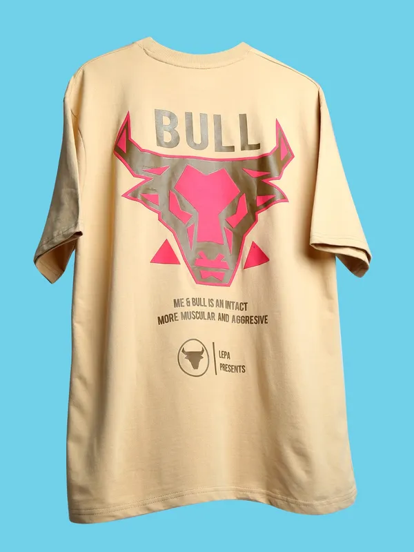 THE_BULL_Premium_Unisex_Oversized_Street_Style_Boxyfit_Terry_Cotton_T-Shirt