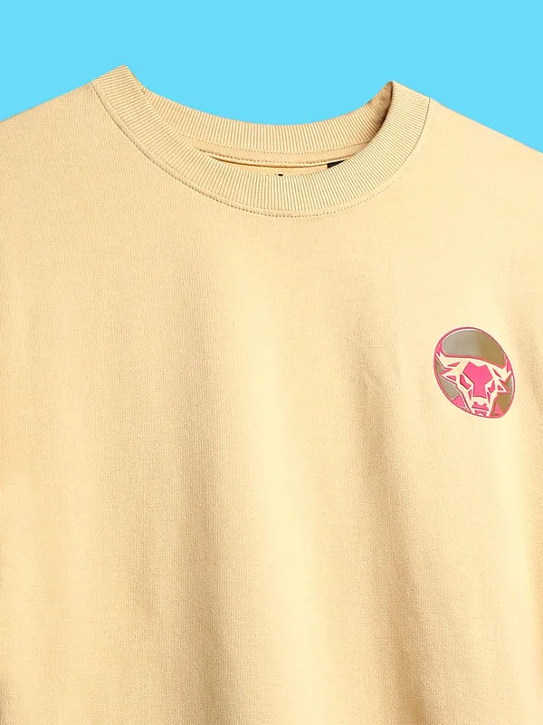 THE_BULL_Premium_Unisex_Oversized_Street_Style_Boxyfit_Terry_Cotton_T-Shirt