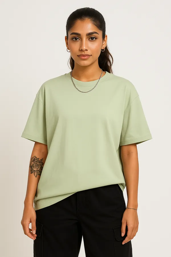 Unisex_GSM_240_Pista__Tensel_Viscose_Round_Neck_Light_Weight_Tensil_Drop-Shoulder_Sleeves_Oversized_T-Shirt
