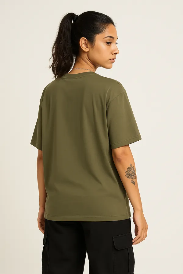 Unisex_GSM_240_Olive__Tensel_Viscose_Round_Neck_Light_Weight_Tensil_Drop-Shoulder_Sleeves_Oversized_T-Shirt