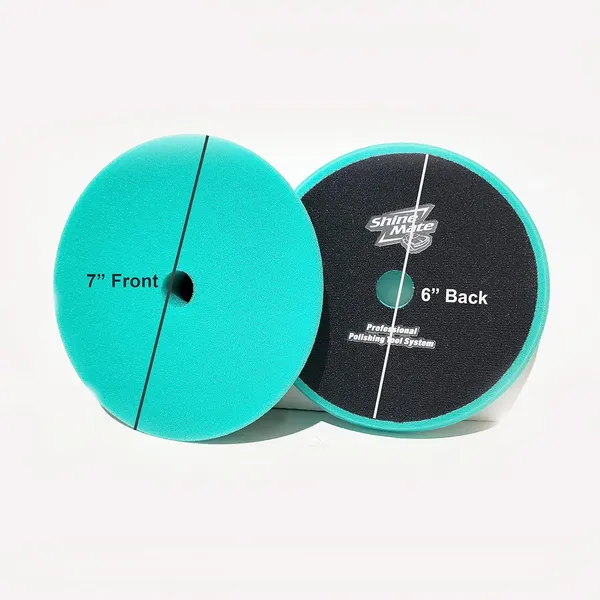 Shine_Mate_Polishing_Foam_Pad_7"_Fit_To_6"_Backing_Plate_(Green/Flat)(150X25Mm)_-_1_Nos
