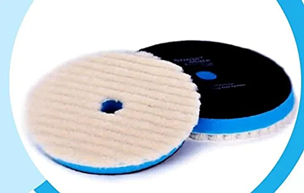 Shine_Mate_Knitted_Short_Nap_Wool_Pad_6"_Front_5"_Back_(155_Mm)_-_1_Pcs_(With_Blue_Foam_8_Mm)