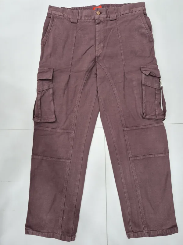 Wine_RFD_Jeans_Cargo_Pants_for_Men