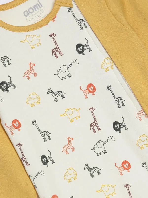 Mustard_Cotton_Infant_Zoo_Print_Zipped_Romper_For_Boys