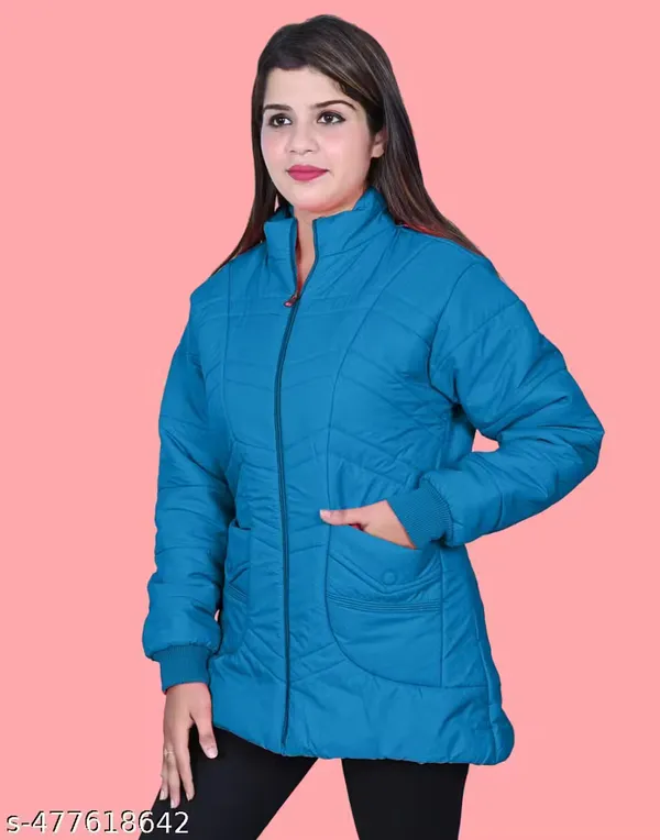 Blue_Polyester_Winter_Jacket_For_Women