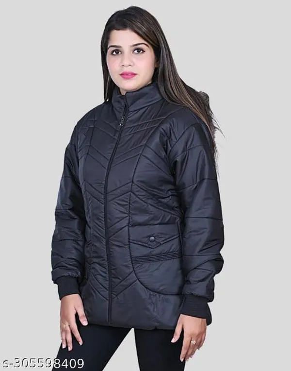 Black_Polyester_Winter_Jacket_For_Women