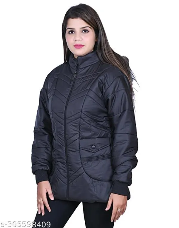 Black_Polyester_Winter_Jacket_For_Women