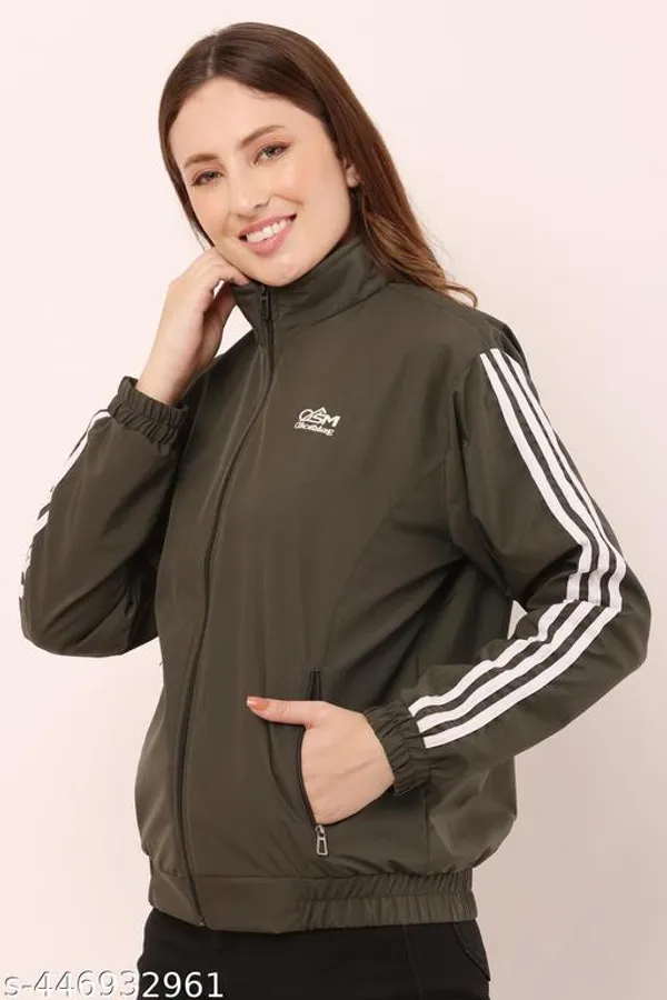 Brown_Polyester_Windcheater_Jacket_For_Women