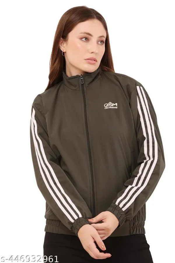 Brown_Polyester_Windcheater_Jacket_For_Women