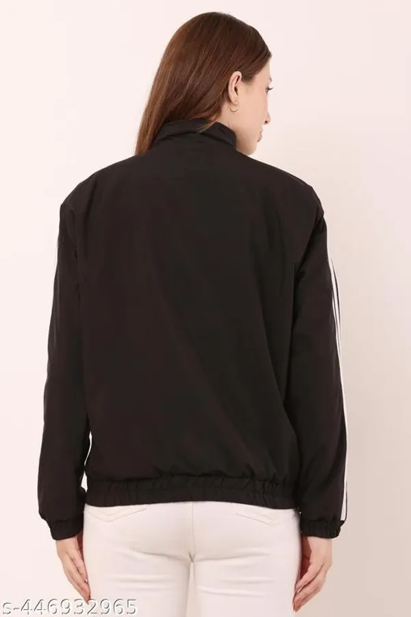 Black_Polyester_Windcheater_Jacket_For_Women