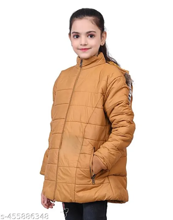 Yellow_Polyester_Winter_Jacket_For_Girl