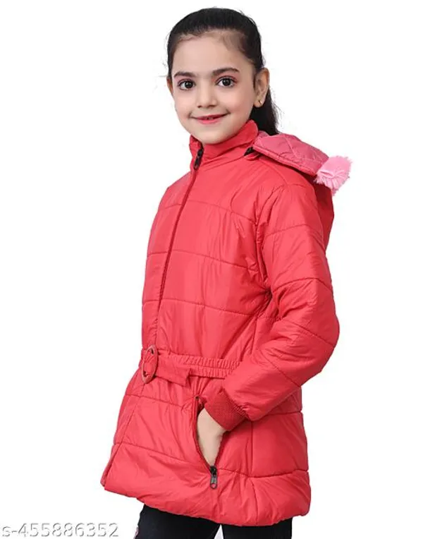 Red_Polyester_Winter_Jacket_For_Girl