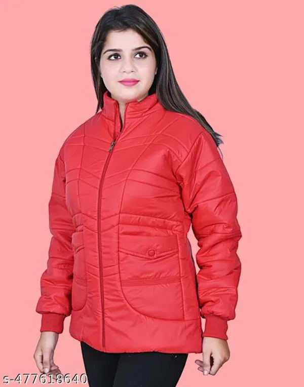 Red_Polyester_Winter_Jacket_For_Women