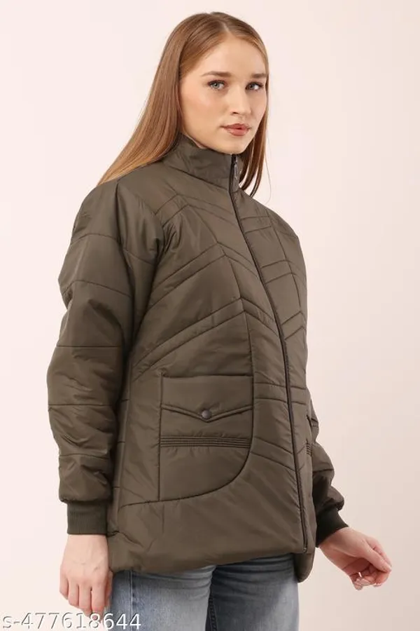 Green_Polyester_Winter_Jacket_For_Women
