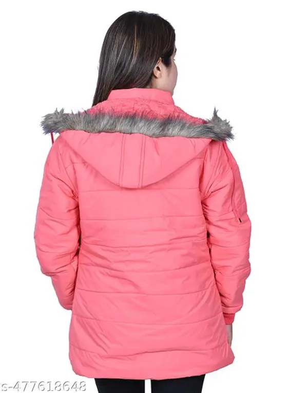 Peach_Polyester_Winter_Jacket_For_Women