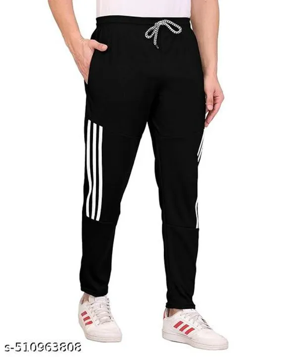Black_Lycra_Blend_Track_Pants_For_Men