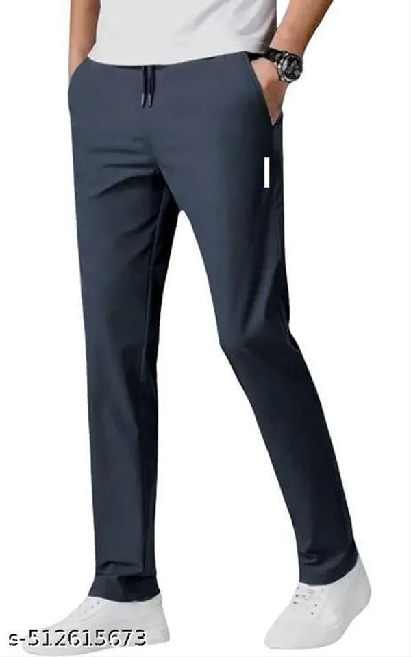 Grey_Lycra_Blend_Track_Pants_For_Men