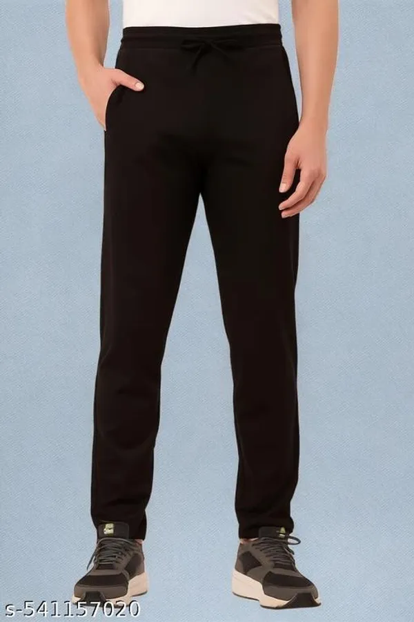 Black_Lycra_Blend_Track_Pants_For_Women