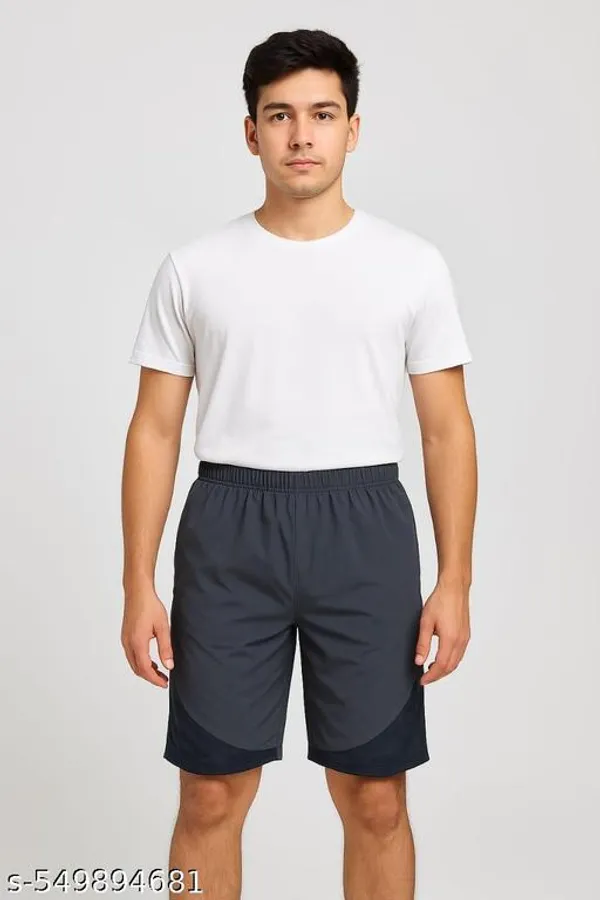 Grey_Melange_Cotton_Blend_Shorts_For_Men