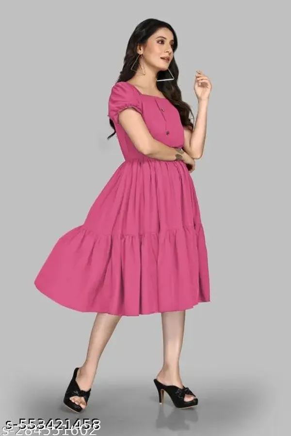 Pink_Crepe_Dress_For_Women