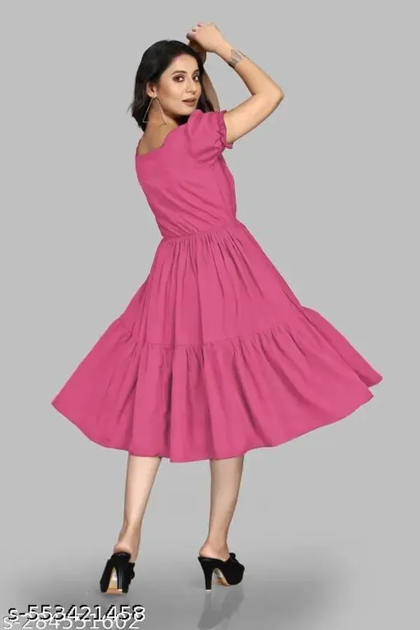 Pink_Crepe_Dress_For_Women