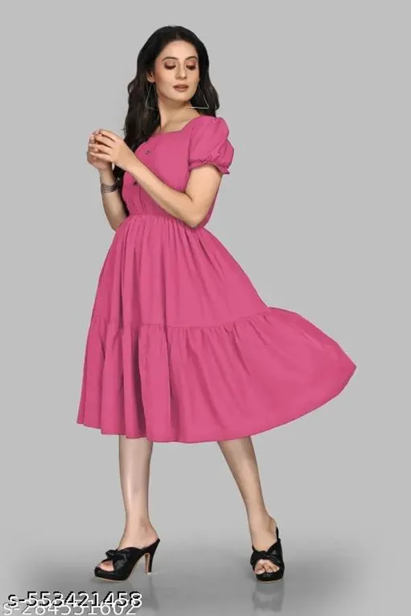 Pink_Crepe_Dress_For_Women