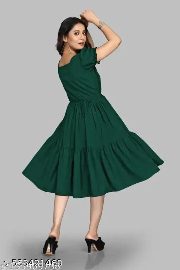 Green_Crepe_Dress_For_Women