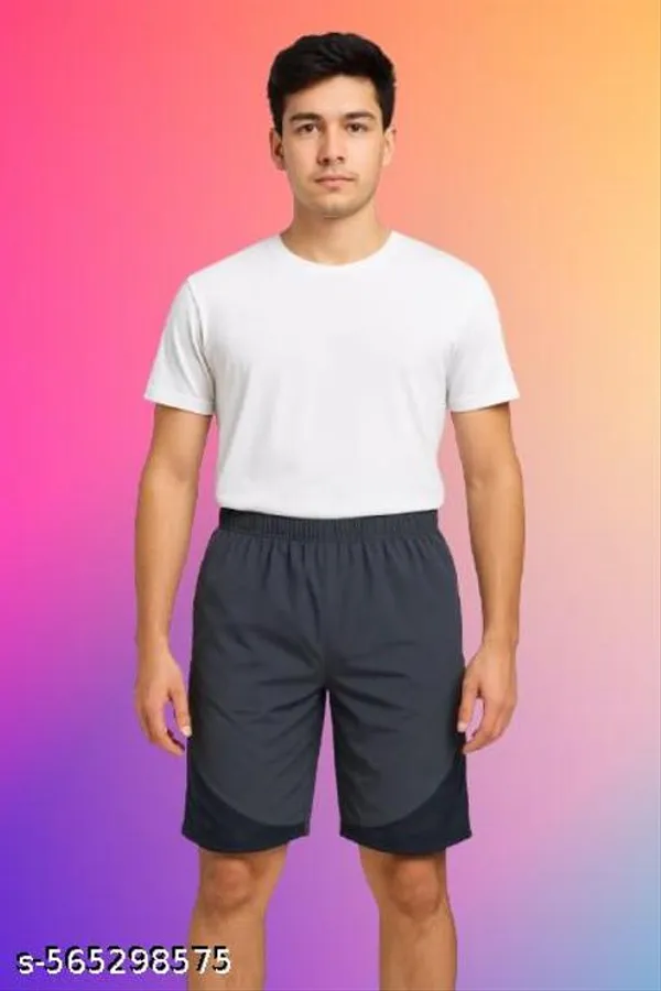 Grey_Melange_Cotton_Blend_Shorts_For_Men