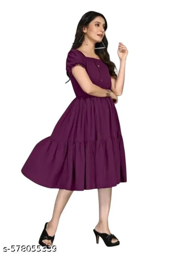 Purple_Crepe_Dress_For_Women
