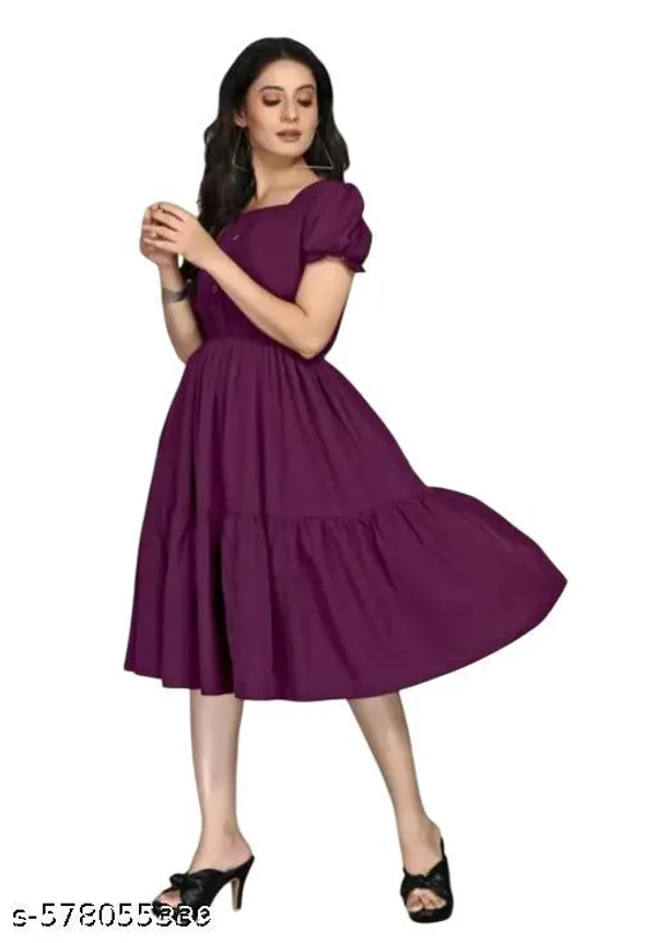 Purple_Crepe_Dress_For_Women