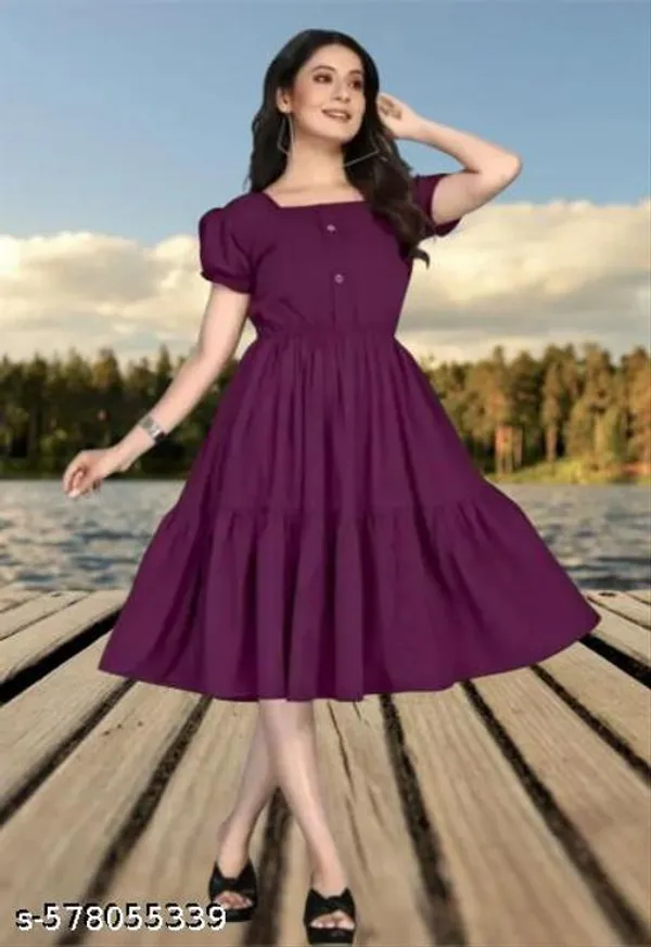 Purple_Crepe_Dress_For_Women