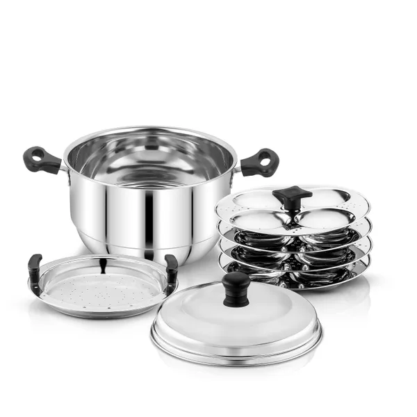 Silver_Stainless_Steel_Idli_Maker_(_4_Plates_With_16_Idlis_Pot_)