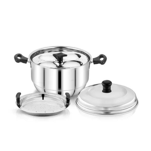 Silver_Stainless_Steel_Idli_Maker_(_4_Plates_With_16_Idlis_Pot_)