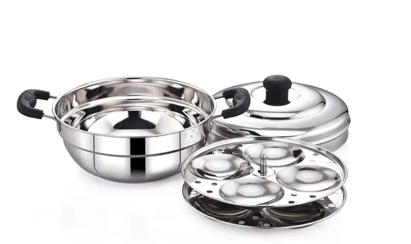 Silver_Stainless_Steel_Idli_Maker_(_2_Plates_With_8_Idlis_Pot_)