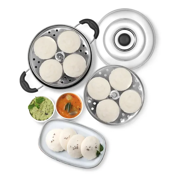 Silver_Stainless_Steel_Idli_Maker_(_2_Plates_With_8_Idlis_Pot_)