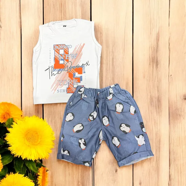 Grey_Cotton_Mix_Printed_Co-Ord_Sets_For_Boys