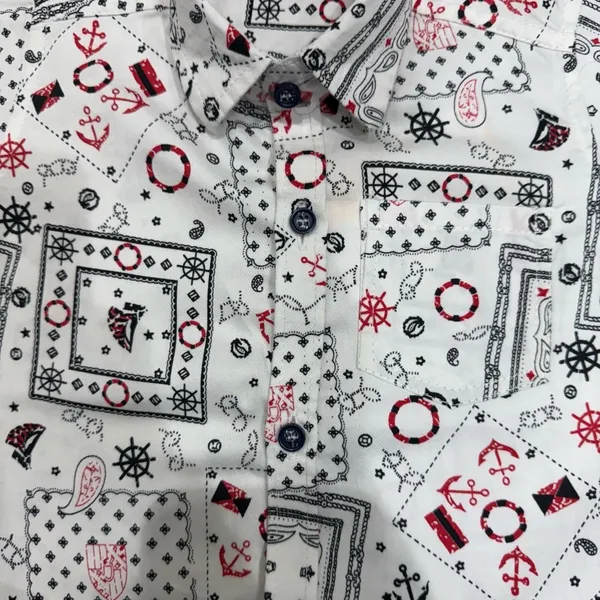 Red_Cotton_Mix_Printed_Co-Ord_Sets_For_Boys